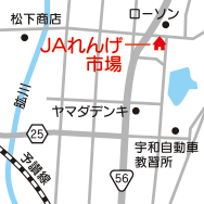 れんげ市場地図